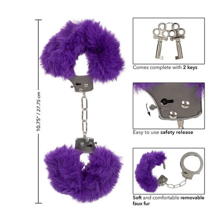 Ultra Fluffy Furry Cuffs Purple - Save 25% - Fast Shipping - Sale United Kingdom Stoke-on-trent