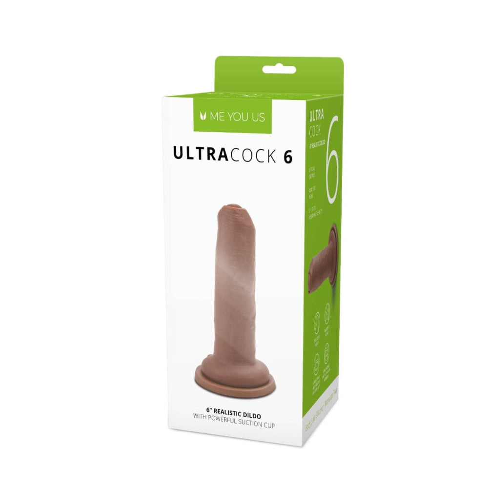 Ultra Uncut 6.5 Inch Caramel Cock