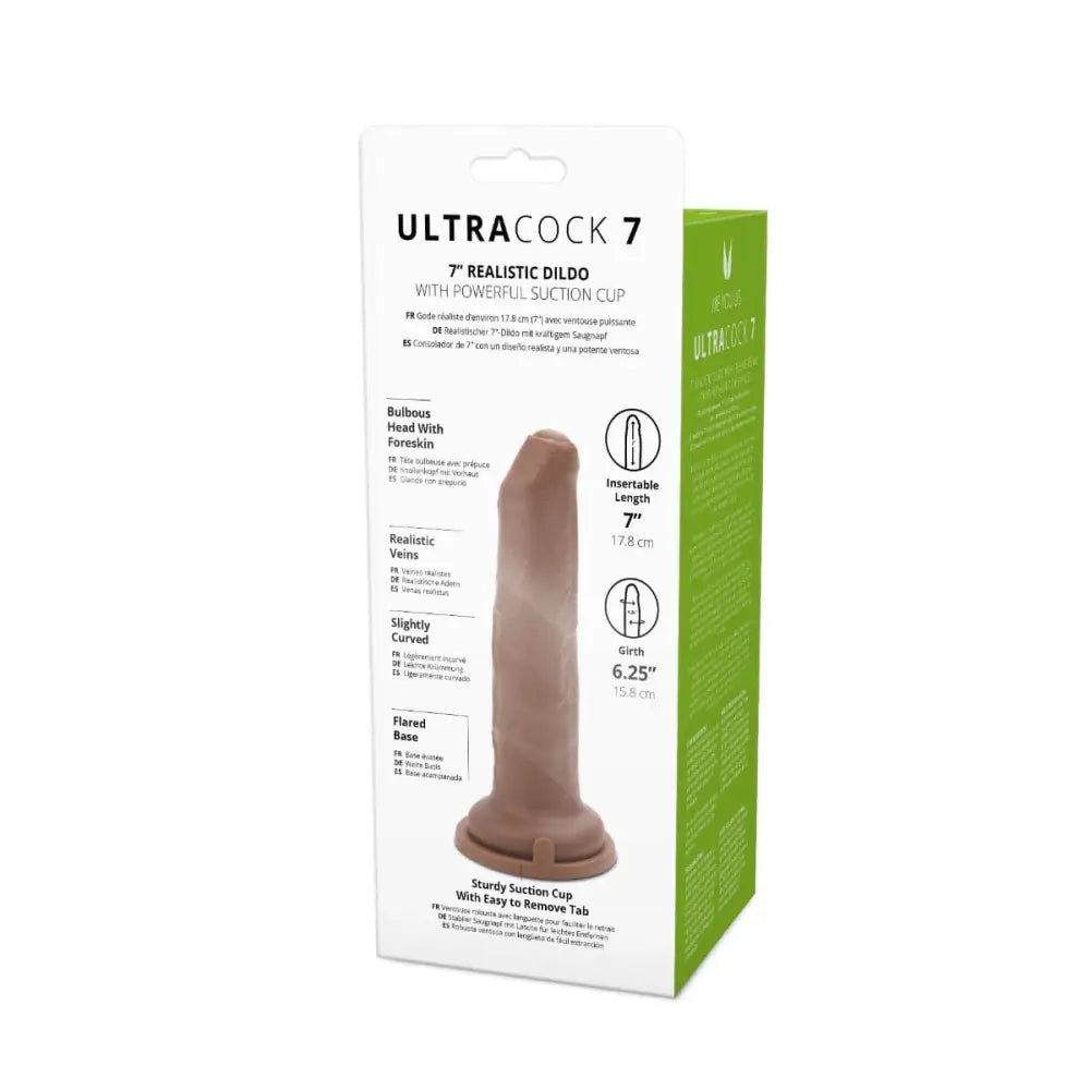 Ultra Uncut 7 Inch Caramel Cock - Save 25% - Fast Shipping - Dildo United Kingdom Stoke-on-trent