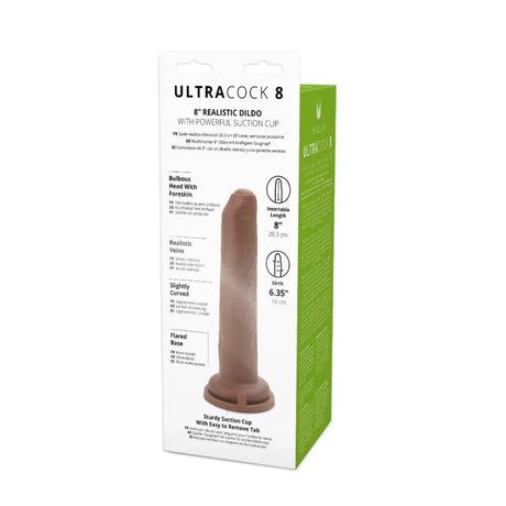 Ultra Uncut 8 Inch Caramel Cock - Save 25% - Fast Shipping - Dildo United Kingdom Stoke-on-trent