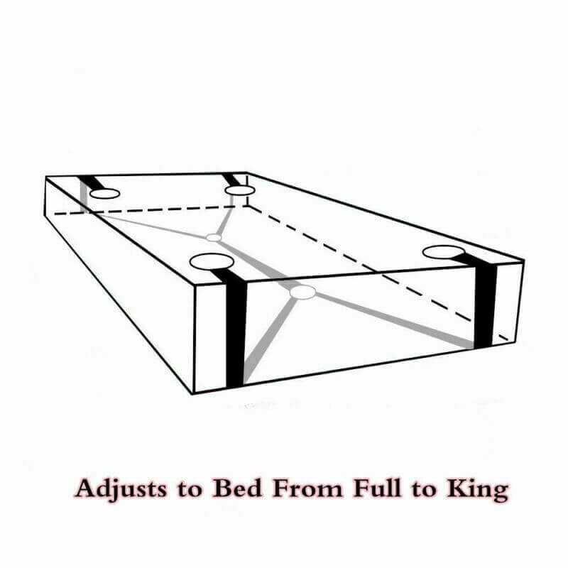 Under Bed Wrist and Ankles Restraint System