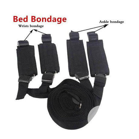 Under Bed Wrist and Ankles Restraint System