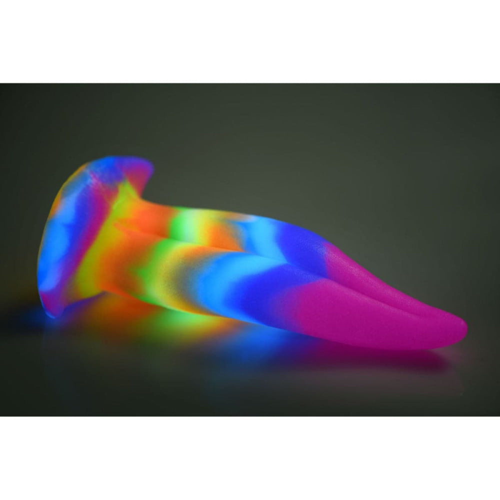 Unicorn Tongue Glow in the Dark Silicone Dildo