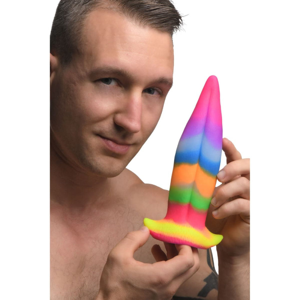 Unicorn Tongue Glow in the Dark Silicone Dildo