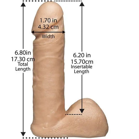 Vaculock 6 Inch Realistic Dildo Attachment - Save 30% - Vaculock - Fast Shipping - United Kingdom Stoke-on-trent