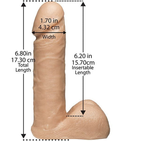 Vaculock 7 Inch Realistic Cock with Ultra Harness - Save 30% - Dildo