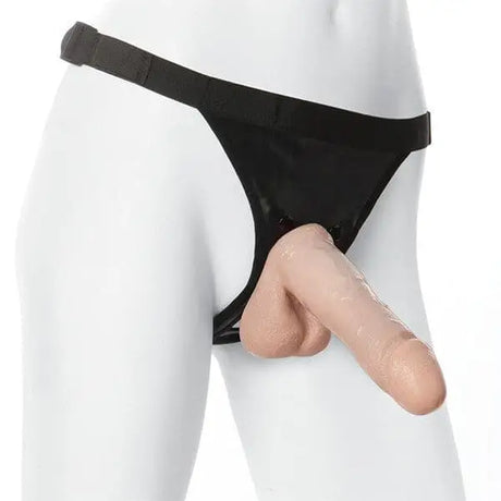 Vaculock 7 Inch Realistic Cock with Ultra Harness - Save 30% - Vaculock with - Fast Shipping - Dildo United Kingdom Stoke-on-trent