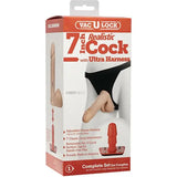 Vaculock 7 Inch Realistic Cock with Ultra Harness - Save 30% - Vaculock with - Fast Shipping - Dildo United Kingdom Stoke-on-trent