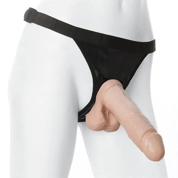 Vaculock 8 Inch Realistic Cock with Ultra Harness - Save 30% - Vaculock with - Fast Shipping - Dildo United Kingdom Stoke-on-trent