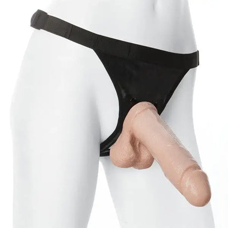 Vaculock 8 Inch Realistic Cock with Ultra Harness - Save 30% - Vaculock with - Fast Shipping - Dildo United Kingdom Stoke-on-trent