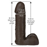 Vaculock 8 Inch Realistic Dildo Attachment Black - Save 30% - Vaculock - Fast Shipping - United Kingdom Stoke-on-trent