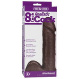 Vaculock 8 Inch Realistic Dildo Attachment Black - Save 30% - Vaculock - Fast Shipping - United Kingdom Stoke-on-trent