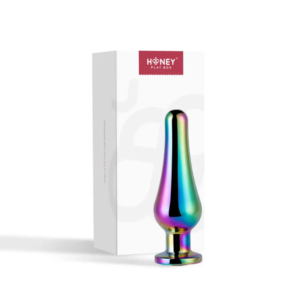 Vase Gem Radiance Curved Metal Rainbow Butt Plug Sex Toy for Women Men Coupes - Save 15% - Anal Dildos United Kingdom Stoke-on-trent