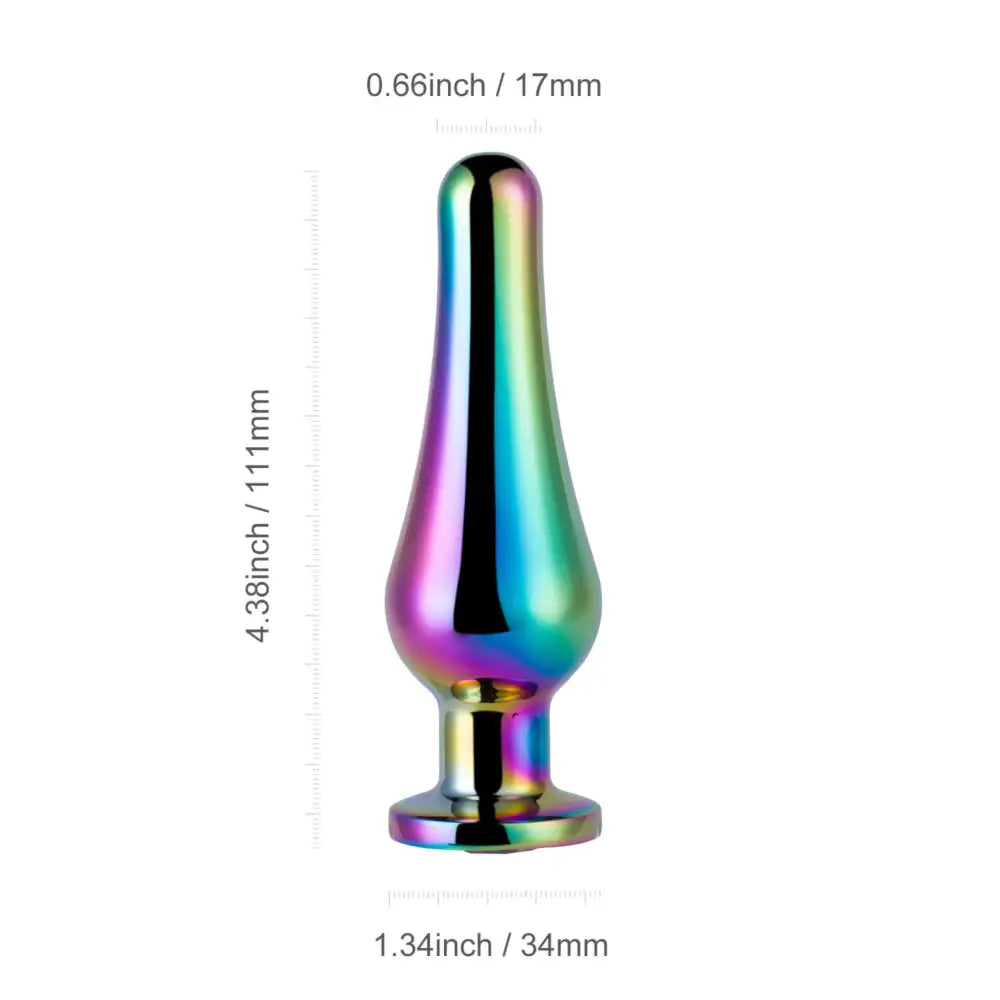 Vase Gem Radiance Curved Metal Rainbow Butt Plug Sex Toy for Women Men Coupes - Save 15% - Anal Dildos United Kingdom Stoke-on-trent