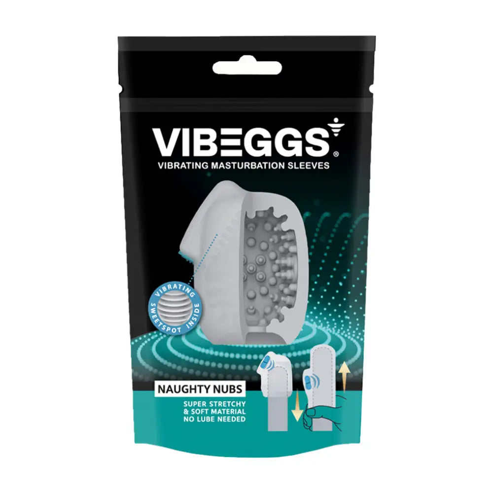 Vibeggs - Naughty Nubs - Vibrating Masturbation Sleeve - Save 25% - Vibeggs - Fast Shipping - Sale United Kingdom Stoke-on-trent