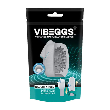 Vibeggs - Naughty Nubs - Vibrating Masturbation Sleeve - Save 25% - Vibeggs - Fast Shipping - Sale United Kingdom Stoke-on-trent