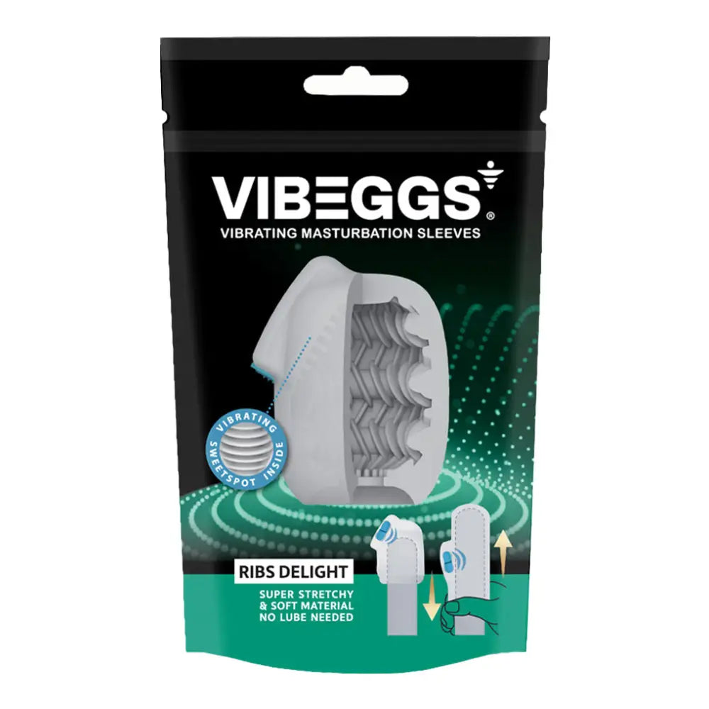 Vibeggs - Ribs Delight - Vibrating Masturbation Sleeve - Save 25% - Vibeggs - Fast Shipping - Sale United Kingdom Stoke-on-trent