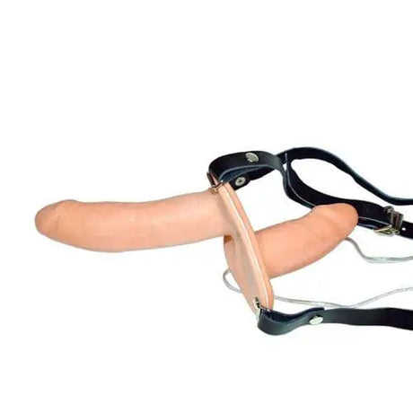Vibrating Flesh Strap on Duo Dongs - Save 30% - on - Fast Shipping - Dildo United Kingdom Stoke-on-trent