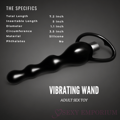 Vibrating Prostate Massager Anal Beads Black - Save 20% - Best Sex Toys - Dildo