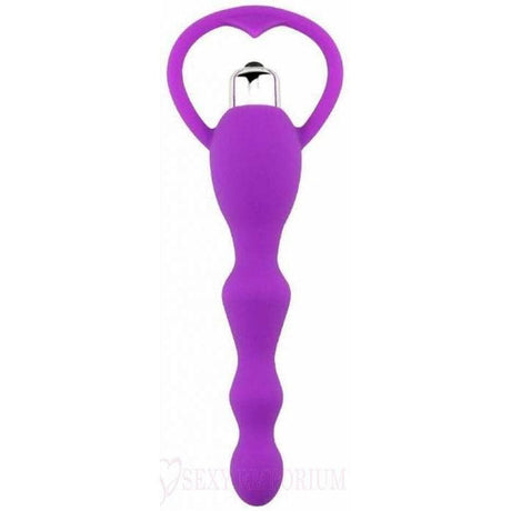 Vibrating Prostate Massager Anal Beads Purple