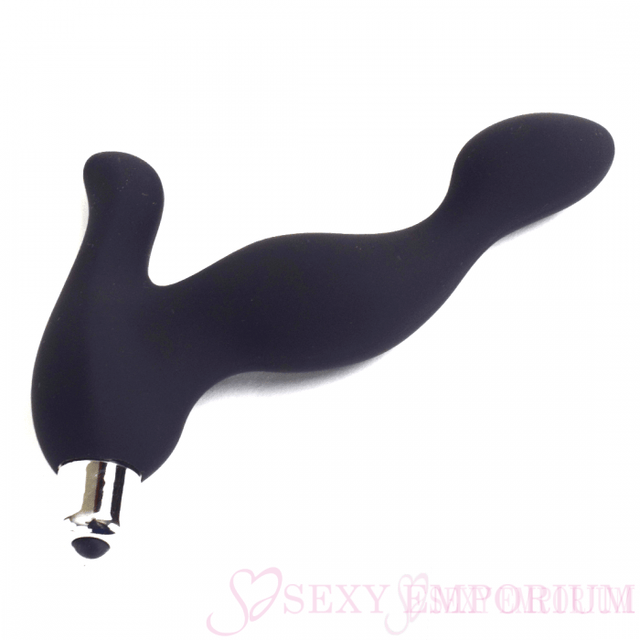 Vibrating Silicone Prostate Massager Anal Dildo 1 Speed