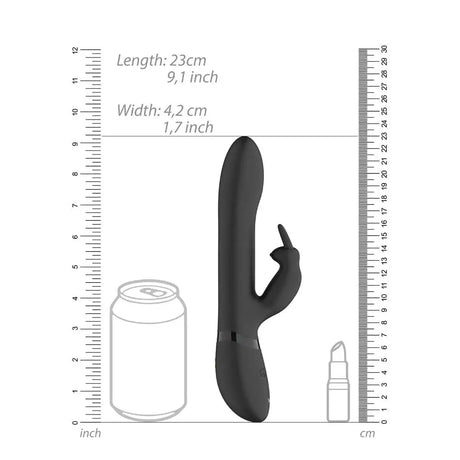 Vive Amoris Black Rabbit Vibrator with Stimulating Beads - Save 30% - with - Fast - United Kingdom Stoke-on-trent