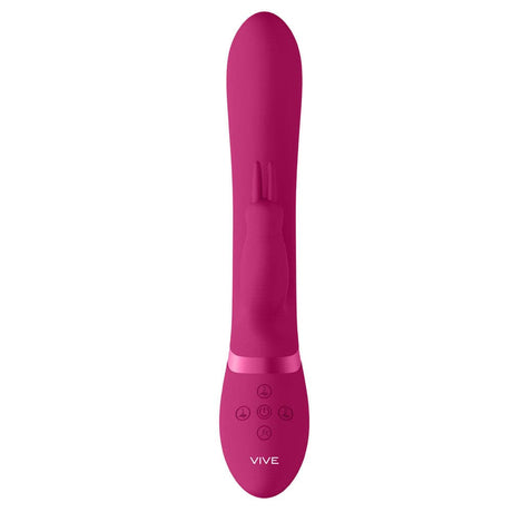 VIVE Amoris Pink Rabbit Vibrator cu mărgele stimulante