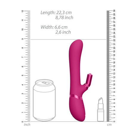 Vive Chou Double Action Interchangeable Rabbit Vibrator Pink - Save 30%