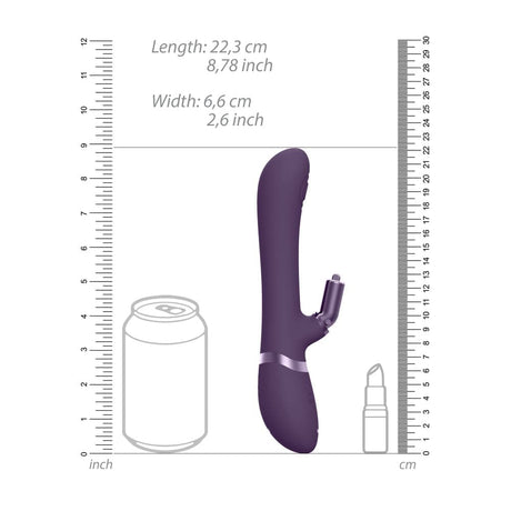 Vive Etsu Interchangeable Rabbit Vibrator Purple - Save 30%