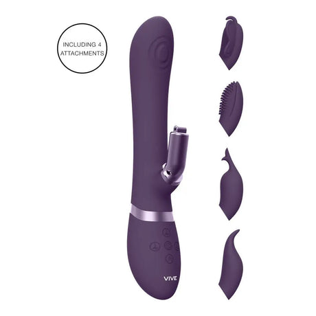 Vive Etsu Interchangeable Rabbit Vibrator Purple - Save 30% - Fast Shipping - United Kingdom Stoke-on-trent