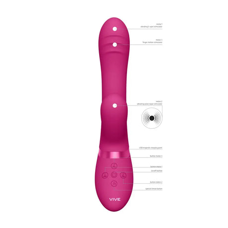 Vive Tani Finger Motion with Pulse Wave Vibrator Pink - Save 30% - with - Fast Shipping - Sale United Kingdom Stoke-on-trent