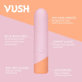 Vush - Peachy Bullet Massager - Save 15% - Fast Shipping - Vibrator United Kingdom Stoke-on-trent
