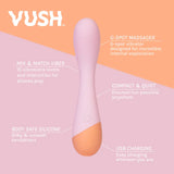 Vush - Peachy G-spot Massager - Save 25% - G-spot - Fast Shipping - Vibrator United Kingdom Stoke-on-trent