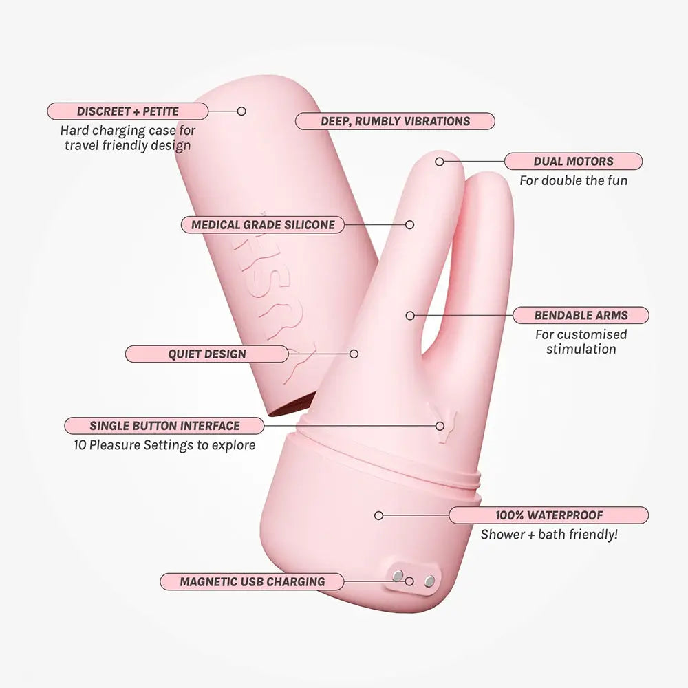 Vush - Pop Gloss Pink - Save 15% - Fast Shipping - Vibrator United Kingdom Stoke-on-trent