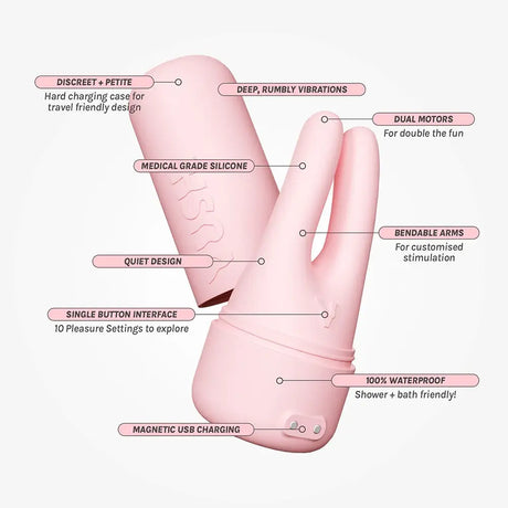 Vush - Pop Swish Pink - Save 5% - Fast Shipping - Vibrator United Kingdom Stoke-on-trent