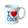 White i Love Cock Mug - Save 25% - i - Fast Shipping - Sale United Kingdom Stoke-on-trent