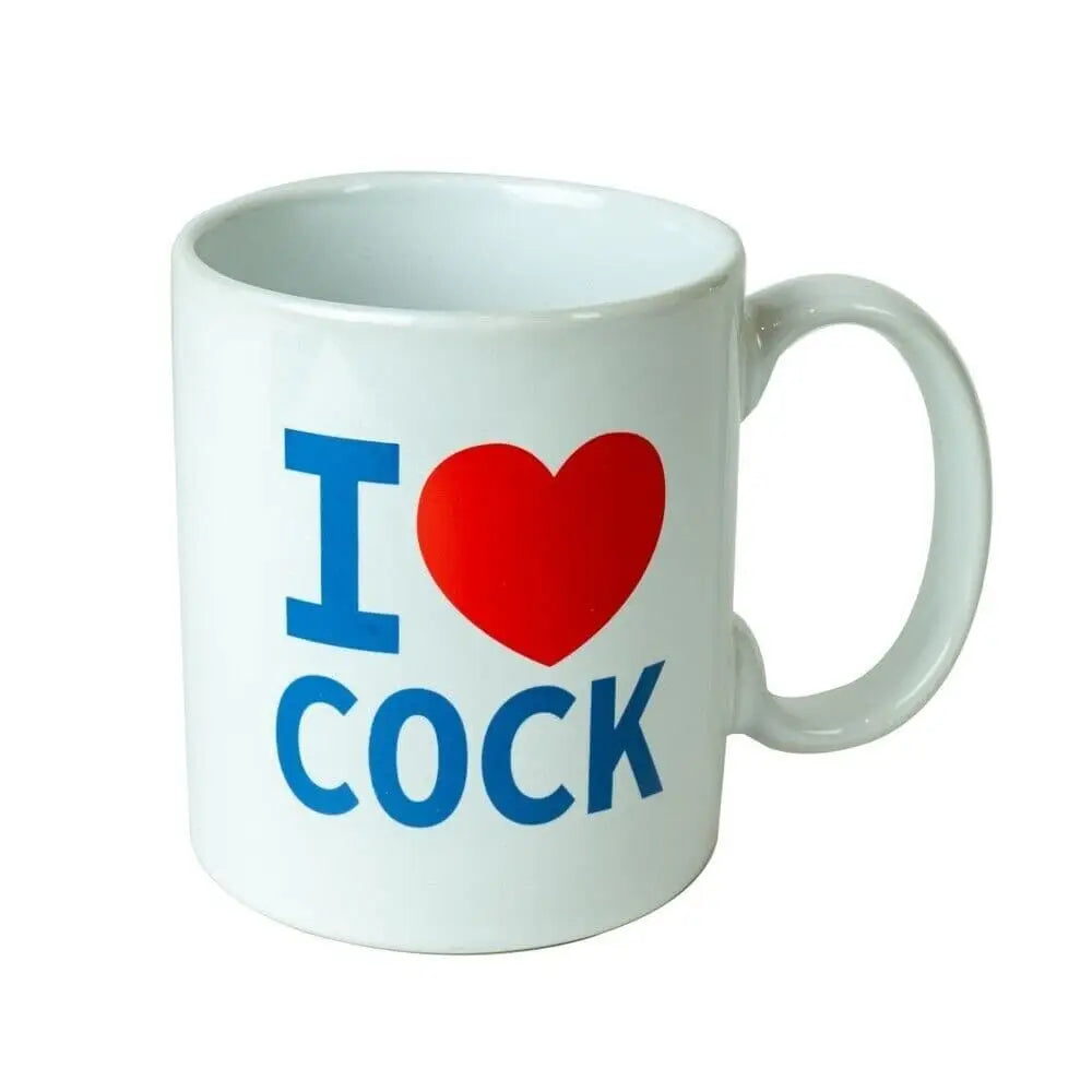 White i Love Cock Mug - Save 25% - i - Fast Shipping - Sale United Kingdom Stoke-on-trent