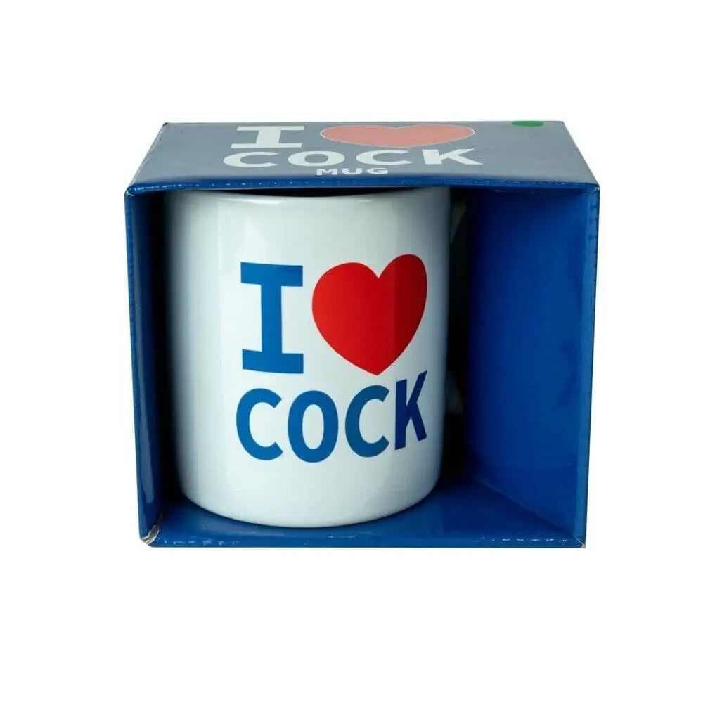 White i Love Cock Mug - Save 25% - i - Fast Shipping - Sale United Kingdom Stoke-on-trent
