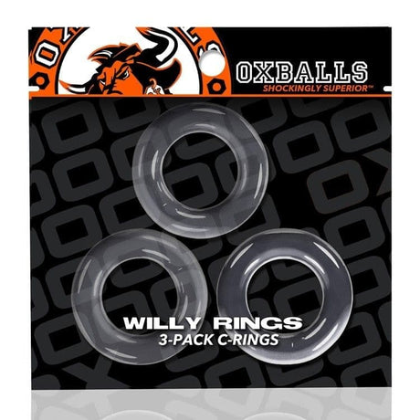 Willy Rings 3-pack Cockrings Clear - Save 20% - Sale