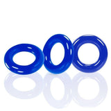 Willy Rings 3-pack Cockrings Police Blue - Save 25% - Sale