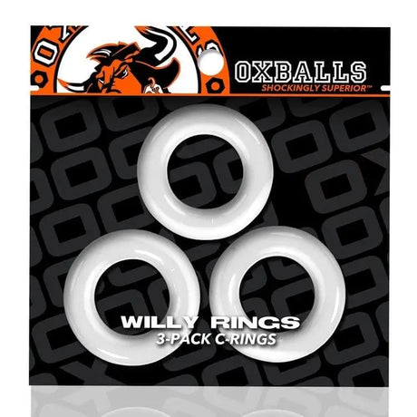 Willy Rings 3-pack Cockrings White - Save 25% - Willy Rings Cockrings White - Fast Shipping - Sale United Kingdom Stoke-on-trent