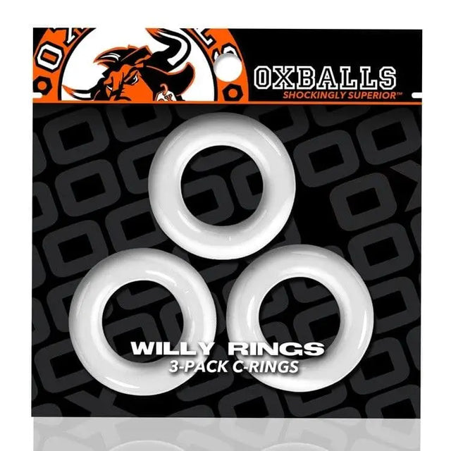 Willy Rings 3-pack Cockrings White - Save 25% - Willy Rings Cockrings White - Fast Shipping - Sale United Kingdom Stoke-on-trent