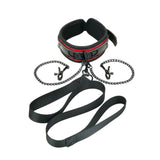 Ws Heartbreaker Deluxe Collar Nipple Clips Leash Set - Sex Toys - Save 20% - Sale