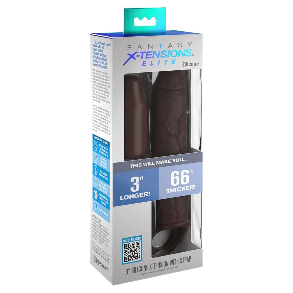 Xtensions elite 3 tommer penis extender med rem