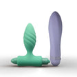 You Love me Feel Vibrator & Butt Plug Set Green Purple - Save 10% - me - United Kingdom Stoke-on-trent