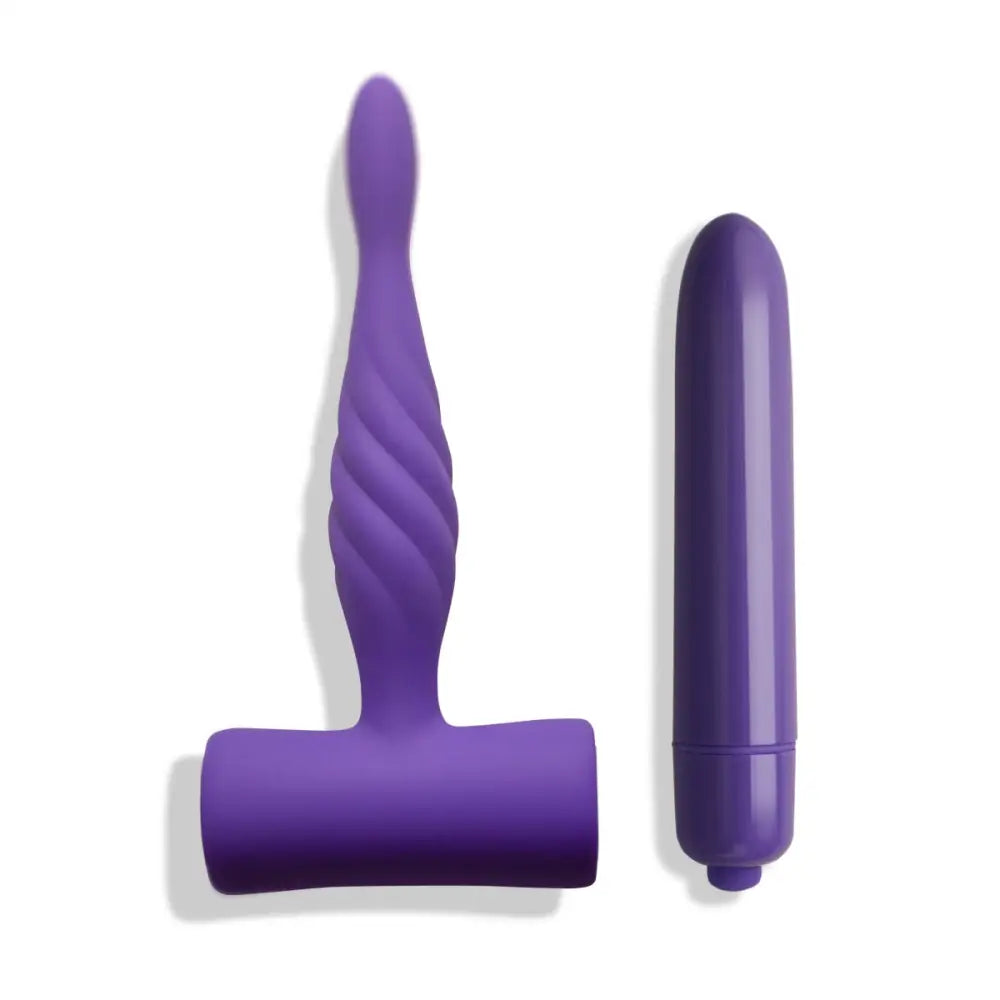 You Love me Share Vibrator & Butt Plug Set Pink Purple - Save 10% - me - United Kingdom Stoke-on-trent