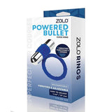 Zolo POWERED BULLET COCK RING Blue - Sex Toys