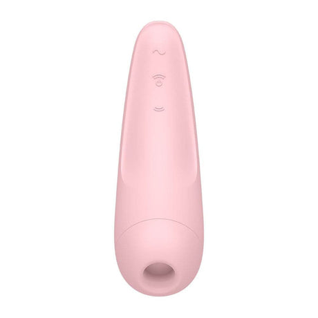 Cumasaigh an t -aip app sásamh Curvy 2 móide massager clitoral bándearg