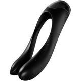 Tillfredsställande godis cane finger vibrator svart