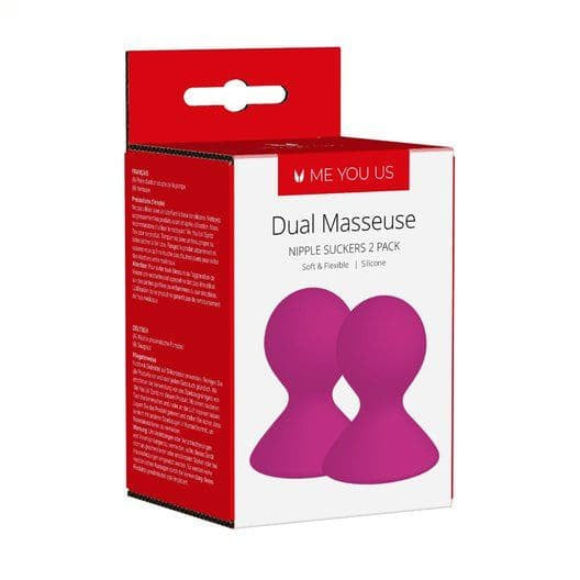 Me You Us Dual Masseuse Siliconen Tepelzuigers 2 Paars